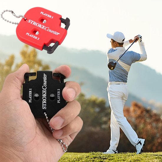 Puntenteller 2 stuks - golf marker - zwart en rood - handig voor golfbanen - ShopVlot — afbeelding 4
