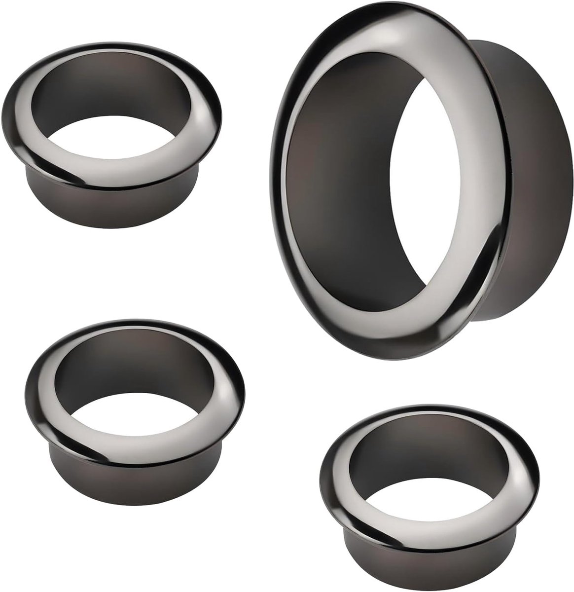 SnelShoppen - 4 Stuks Desk Grommet Kabeldoorvoer 30mm ABS Plastic Kabelgat Deksel voor Computer Bureau, Kabel Organizers voor een Opgeruimde Werkplek