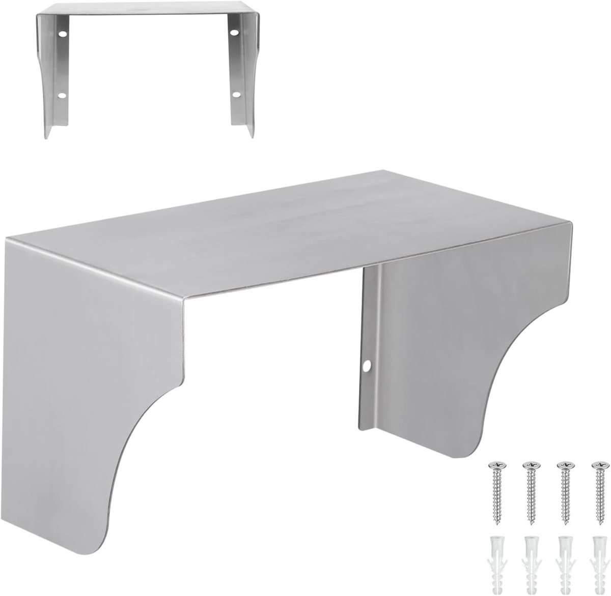 SnelShoppen - Socket Regenbescherming RVS, 20x12x12cm Buiten Stekkerdoos Regenhoes, Roestvrijstalen Deurbellen Regenbescherming, Voor Badkamer en Tuin