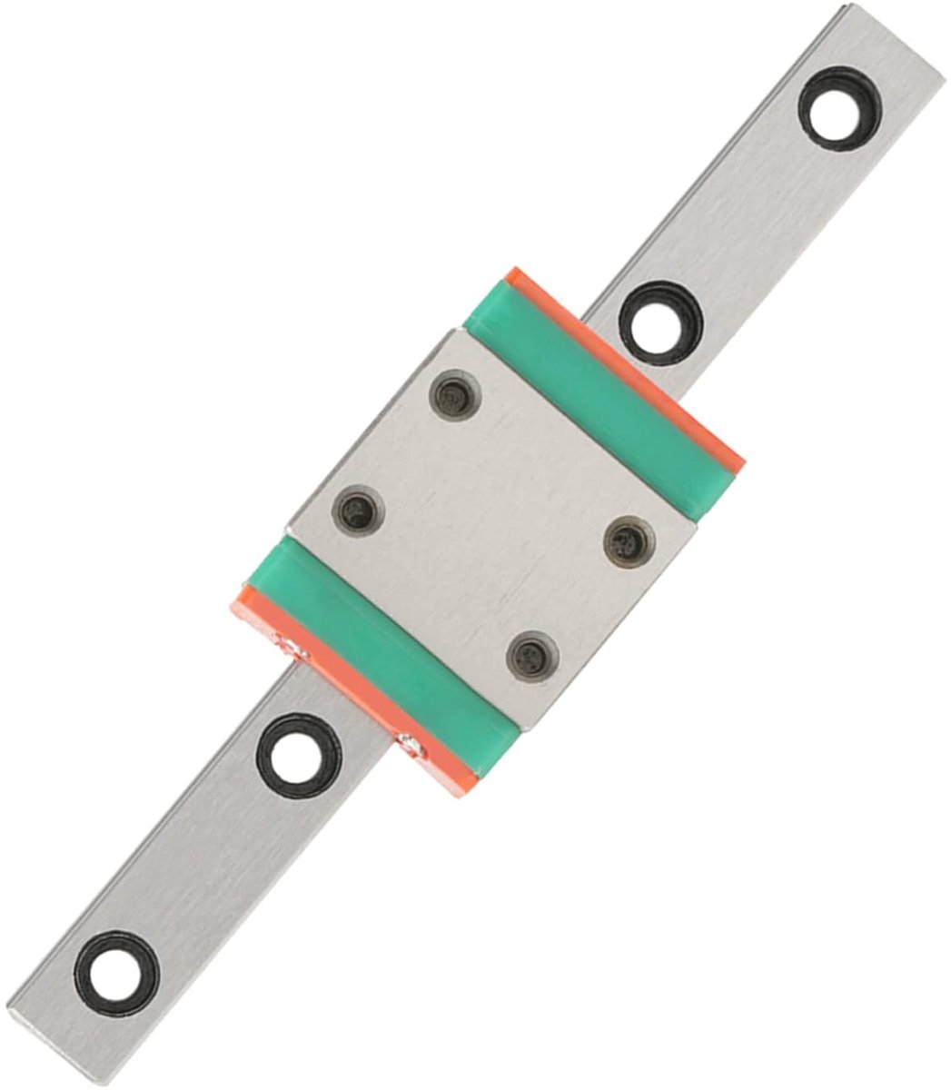 SnelShoppen - Micro-lineaire geleider LWL7B, 7 mm breed, met glijblok, duurzame geleiding voor kleine apparaten, lage wrijving, stabiele prestaties, p