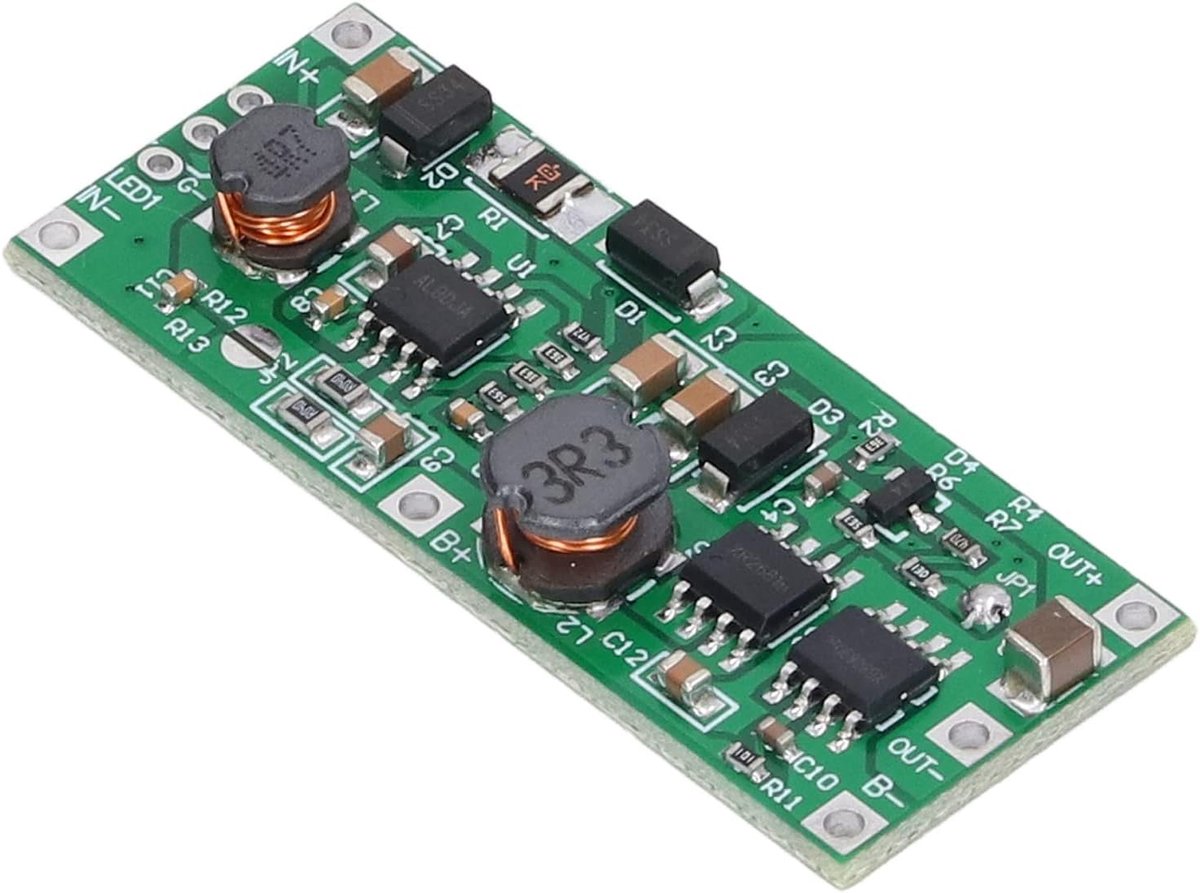 SnelShoppen - Batterijlader Module DC5.0V tot 12.0V UPS Spanning Converter Versterker Laadbord Lithium Batterij Oplader (DC9V Uitgang)