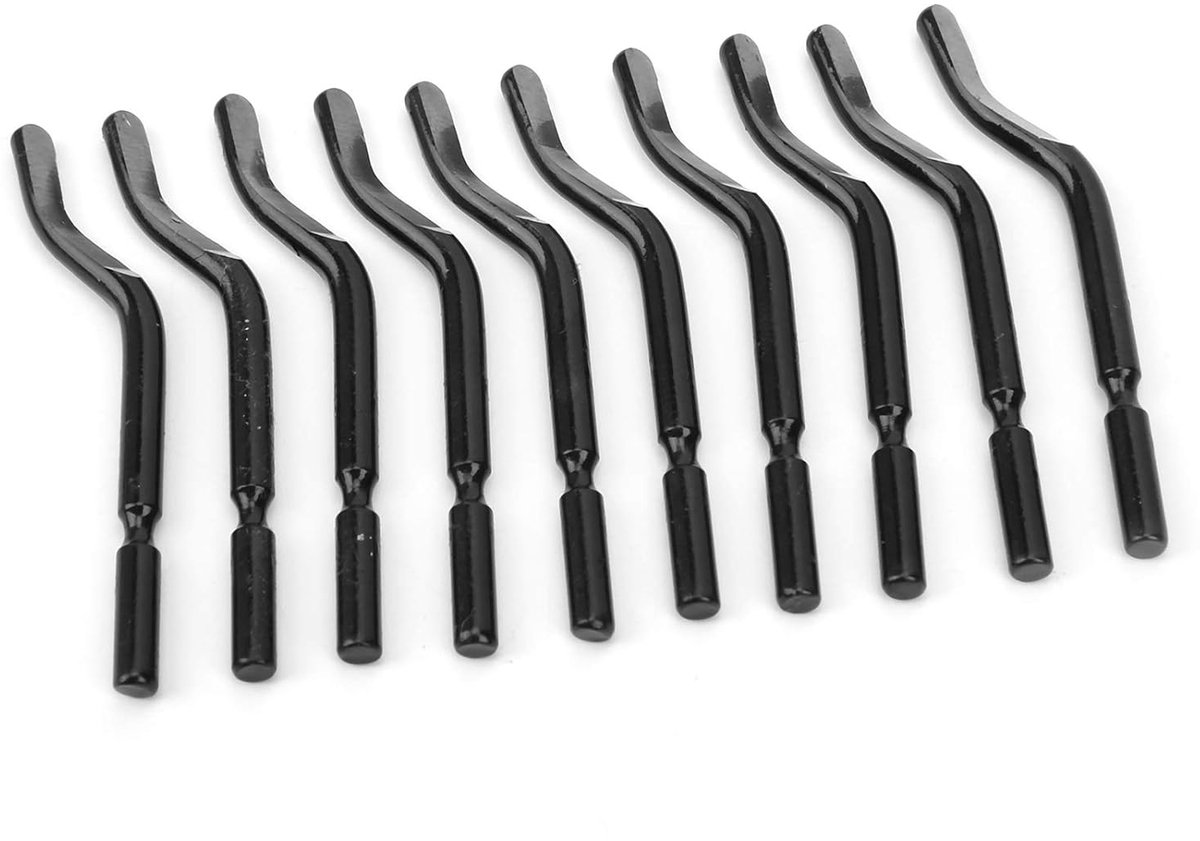 SnelShoppen - 20 Stuks BS1010 Vervangmesjes, PVC Plastic Schraper, IJzer, Deburr Cutter met 40 Graden Rotatie Ontwerp voor Diverse Materialen