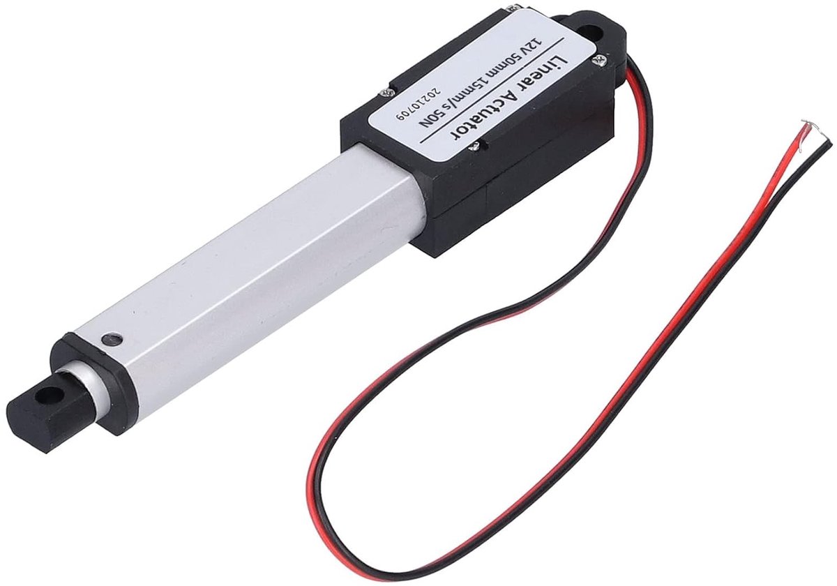 SnelShoppen - Mini Linear Actuator 50mm Stroke DC 12V Laag Geluid Intern Schakelaar Hoogwaardige Lineaire Motor voor Smart Home, Auto, Massage Sofa, T