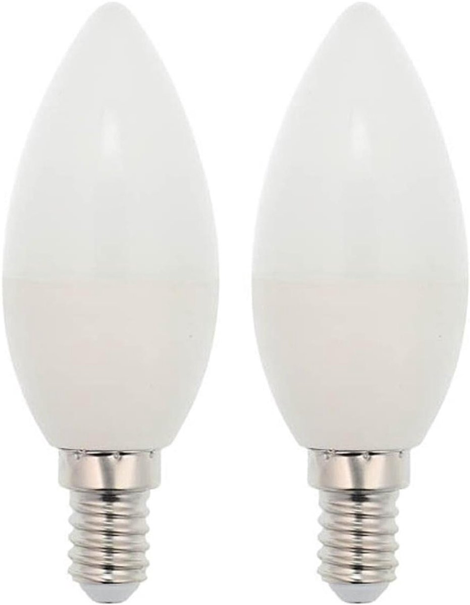 LED Kaarslamp C37 - Energiezuinige lamp - Verlichting aanbrengen - Vervangt 50W - Ø37mm - Koel wit licht