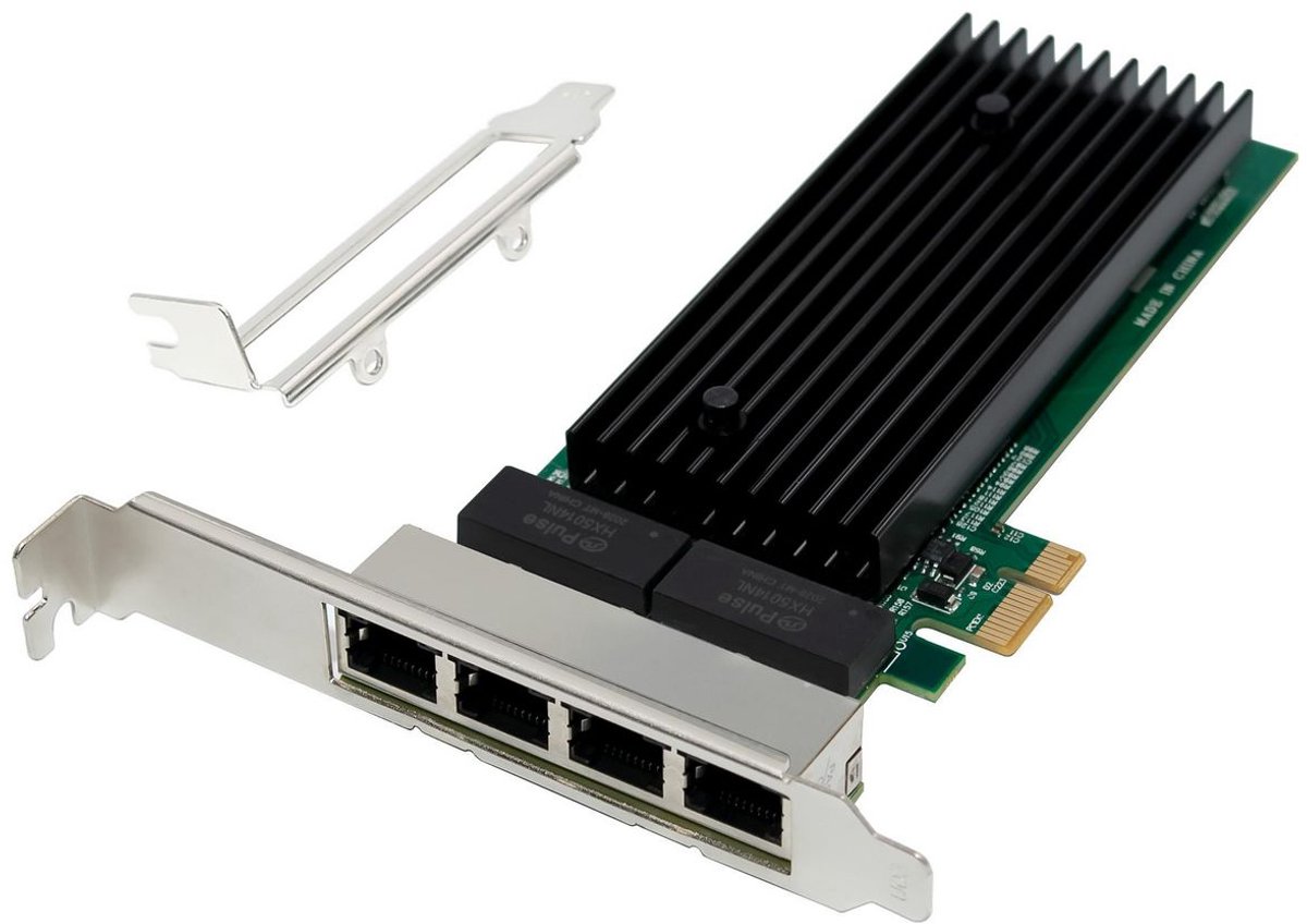 Microconnect MC-PCIEX1-82575-Q netwerkkaart Intern Ethernet 1000 Mbit/s