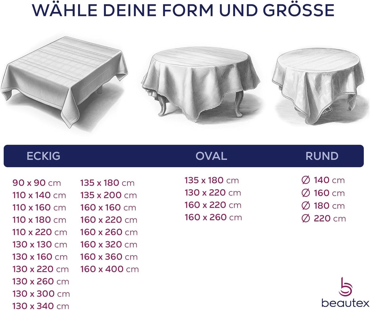 Tafelkleed Vlekbestendig - Tafellinnen Linnenlook - Beschermen Tafeloppervlak - Lotuseffect Waterafstotend - 320 x 160 cm - Rosé