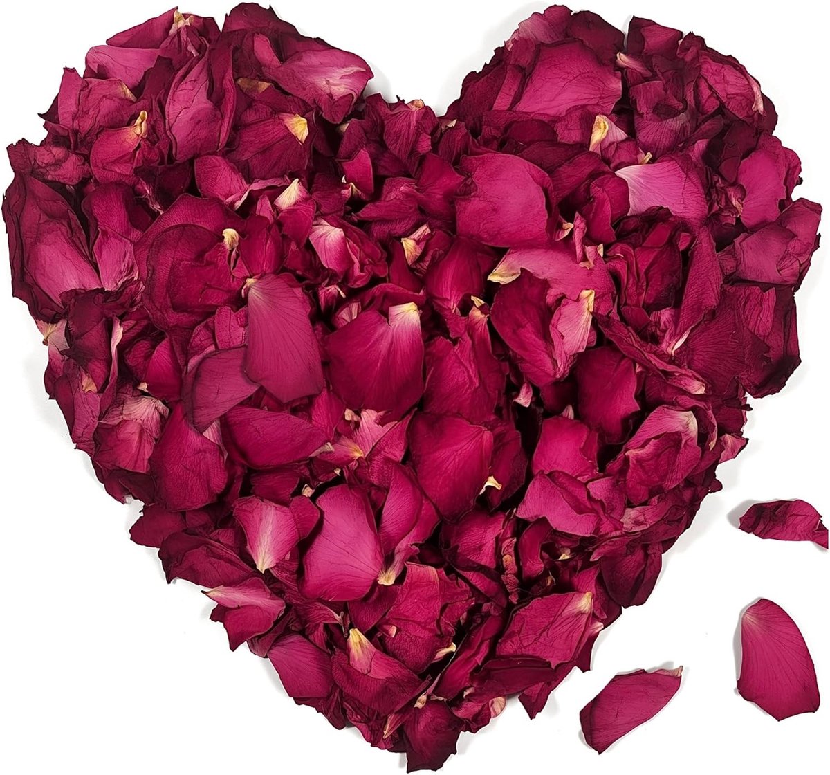 Natuurlijke gedroogde rozenblaadjes voor voetbaden, spa, bruiloften en DIY decoratie - 60g echte rode bloemen
