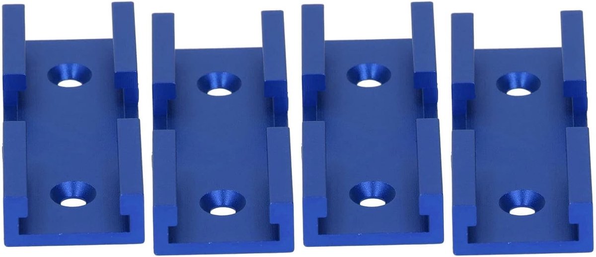 Universele 80 mm T-rail, 4 stuks aluminium T-railverbinders, accessoires voor houtbewerking en vergrendelingsfrezen