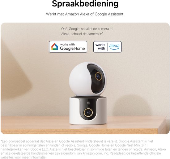 Xiaomi C500 Smart Camera - Beveiligingscamera - 3.5K UHD 6MP - AI Mens & Huisdierdetectie - Full Color Nachtzicht - HDR - Wi-Fi 6 - Privacy Lens - Twee-weg Audio - App Bedienbaar van Merkloos — afbeelding 5
