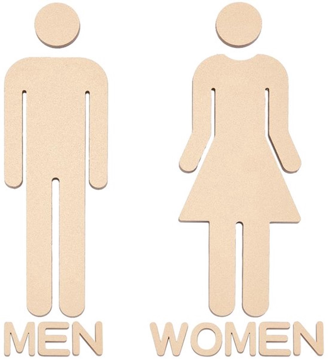 Toiletidentificatieborden Heren Dames Geborsteld Badkamerbord Gouden Acryl Badkamerbord Stickers Deursignalering Decoratie Zelfklevende Wasruimte Bord voor Bedrijven Restaurant Parkeerplaats Toilet