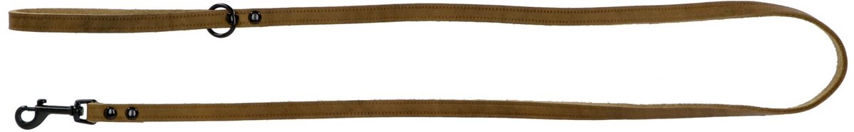 Adori Dresseerlijn Vetleder Met Print - Riem - 180x1.4 cm Olijfgroen