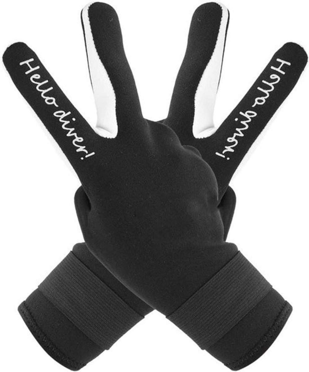 Waterhandschoenen M-zwart - Neopreen Duikhandschoenen - 2 Mm Warme Wetsuithandschoenen met Vijf Vingers