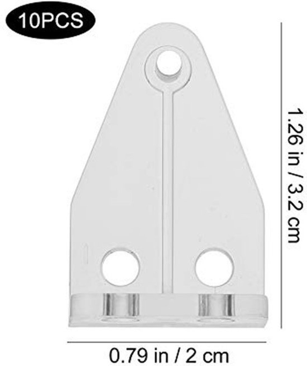 8 Stuks Blindhouders - Heldere Plastic Klemmen voor Horizontale Jaloezieën