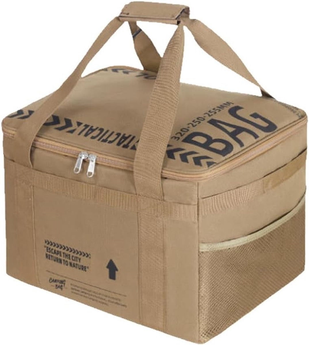 Ruime Opbergzak voor Camping met Handvatten, 20L Grilltas, Keukenaccessoires Organizer voor Buitenactiviteiten, Perfect voor Kamperen en Grillen