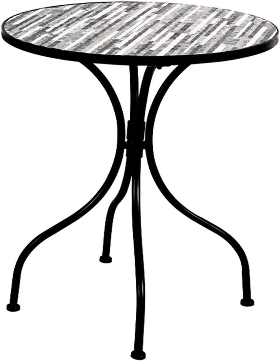 Mozaïektafel - Balkontafel Bistrotafel - Terras Decoratie - Steenlook Afwerking - 60 x 70 cm - Niet gespecificeerd