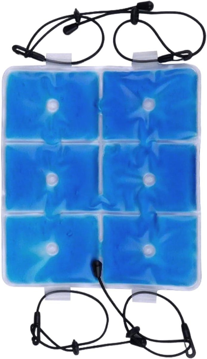 Herbruikbare Gel Pads - Flexibel Koelcompress - Dagelijks Gebruik - Zachte Huidvriendelijke Stof - 25 x 22 cm - Blauw