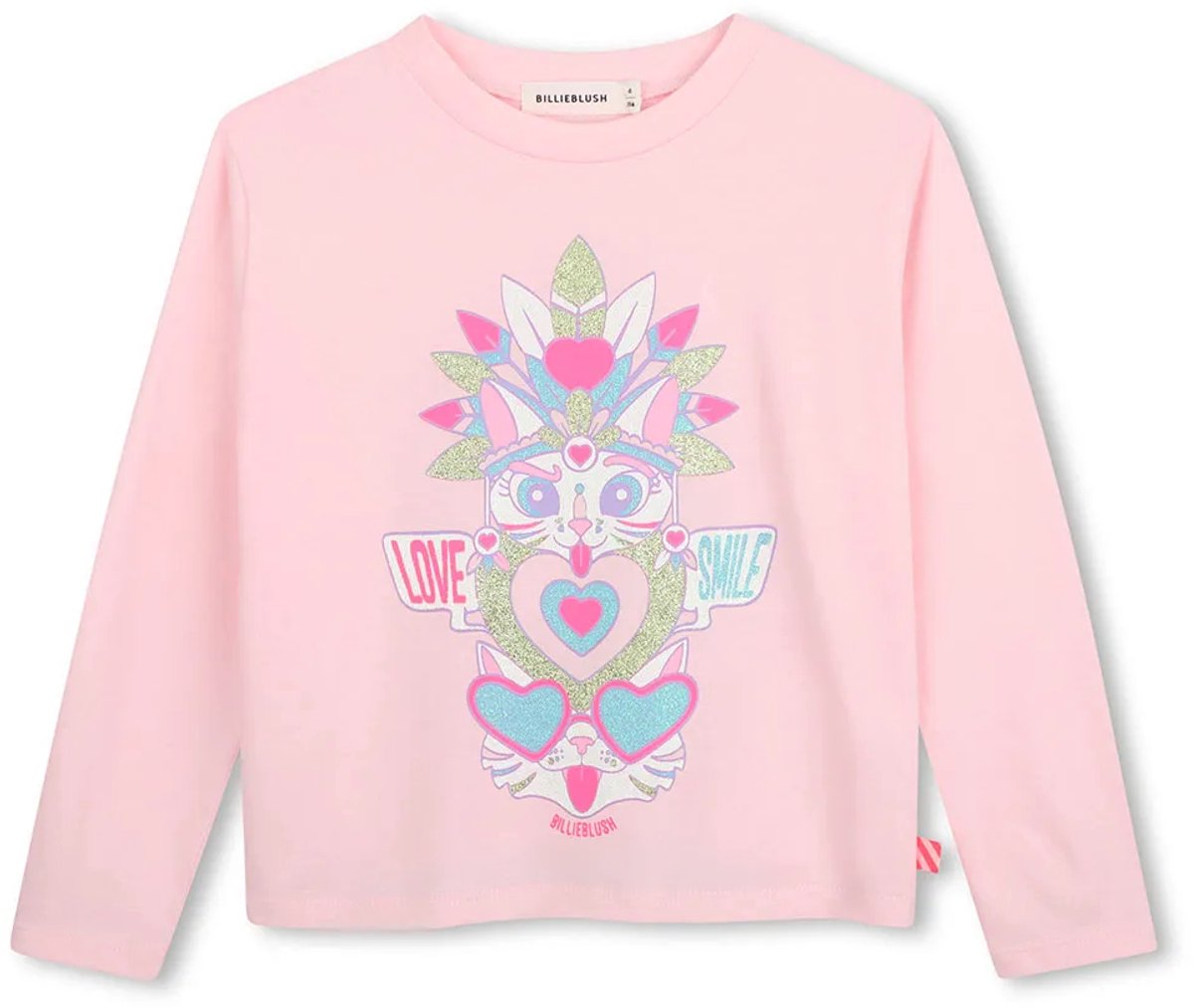 Billieblush U22383 T-shirt Met Lange Mouwen Roze 6 Years Meisje