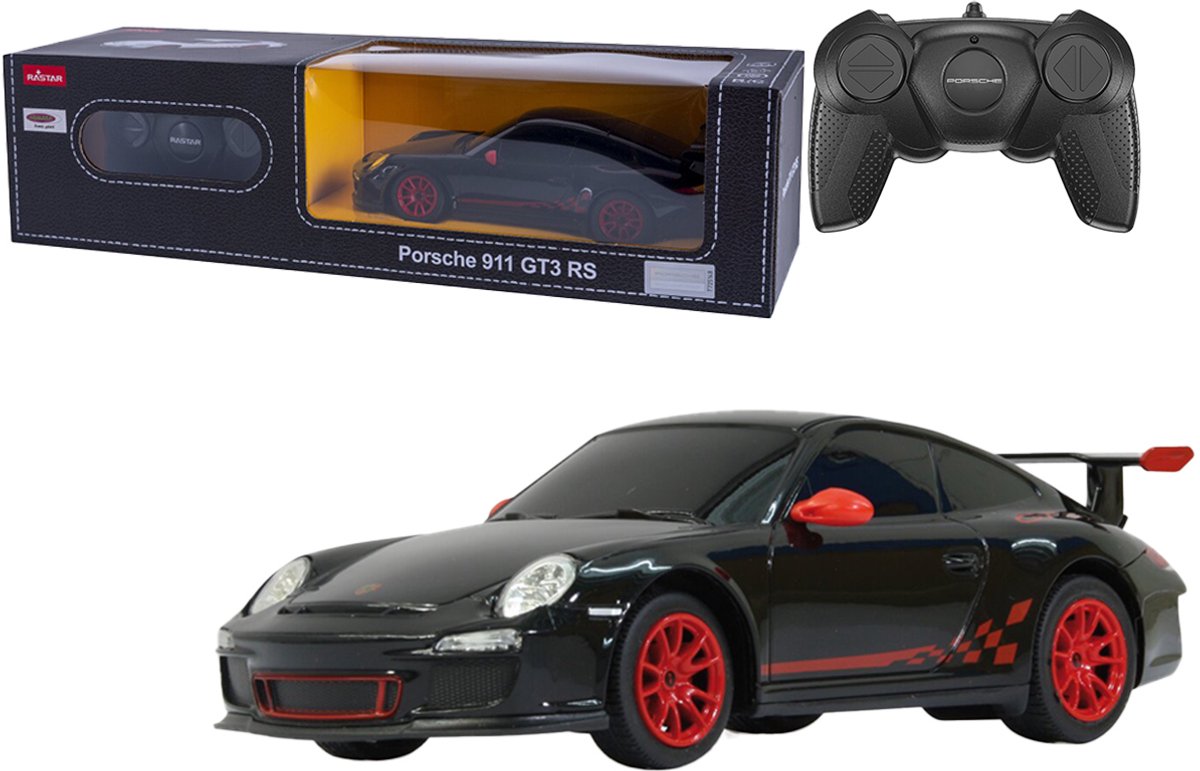 Jamara Porsche GT3 RS 1:24 - Bestuurbare auto - Zwart