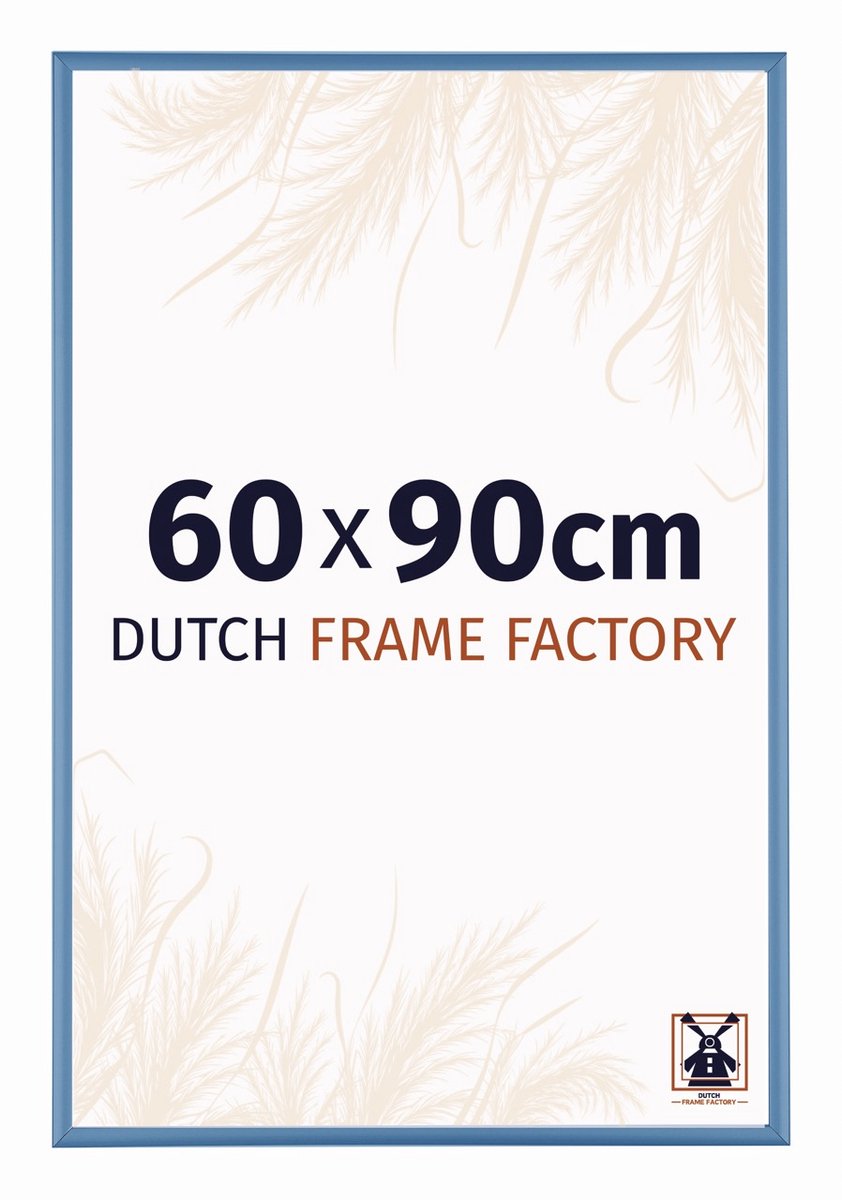 Fotolijst 60x90 cm - Aluminium - Staal Blauw - Kampen