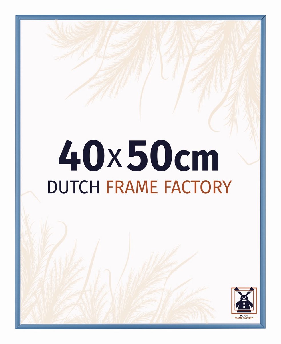 Fotolijst 40x50 cm - Aluminium - Staal Blauw - Kampen