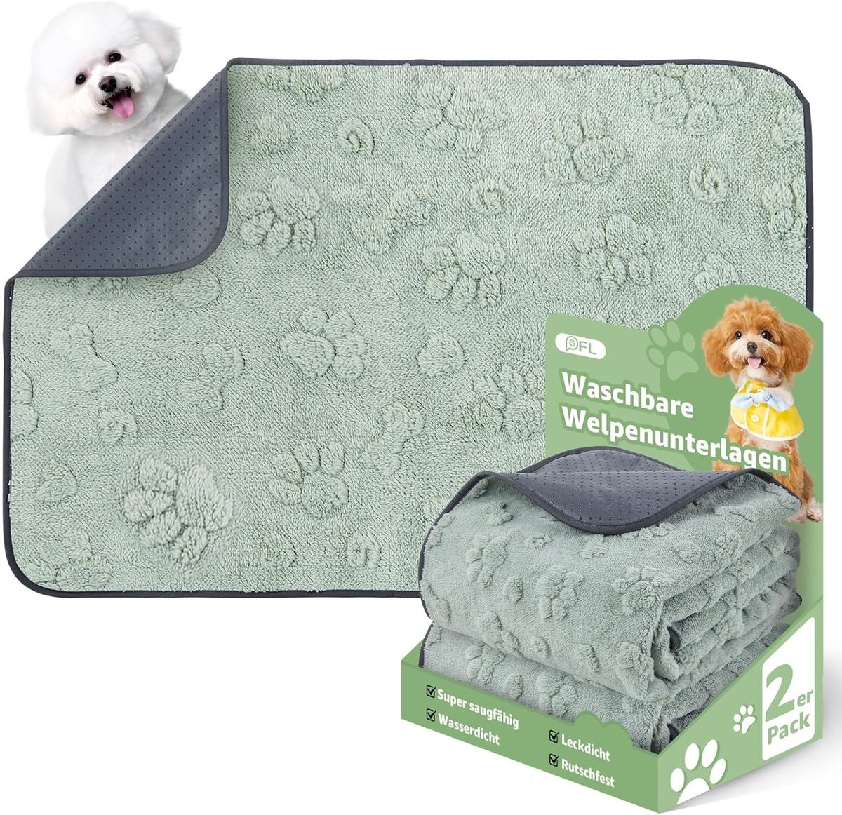 Absorberende Puppy Matten voor Honden, Waterdichte en Zachte Urine Matten voor Training en Bescherming