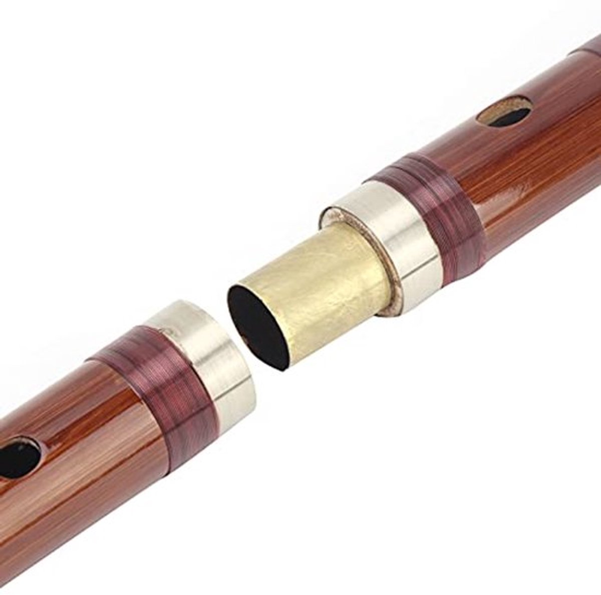 Dailygoods- Dwarsfluit C Toonsoort - Bamboefluit - Traditionele Stijl - Compleet met Chinese Knoop - Lekvrije Lucht - Exquise Productie - Muziekinstrument