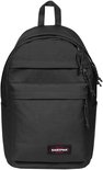 Zwarte Eastpak Day Pak'r Pro rugzak met drie vakken en ritssluitingen.