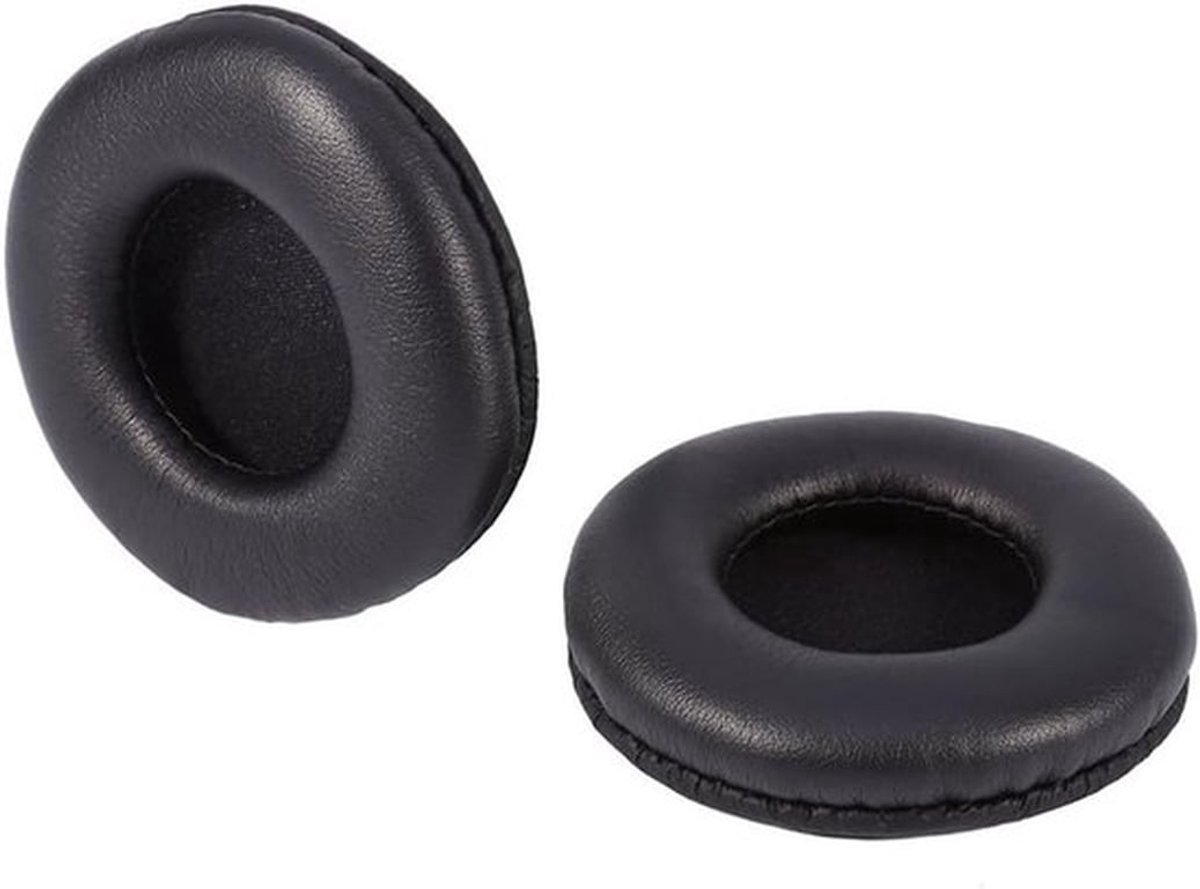 Zachte Vervangende Oorkussens van PU Leer voor JVC S150 S160 - Comfortabele Oorkussens, Schuim, Zwart, 80mm voor Hoofdtelefoon en Headset