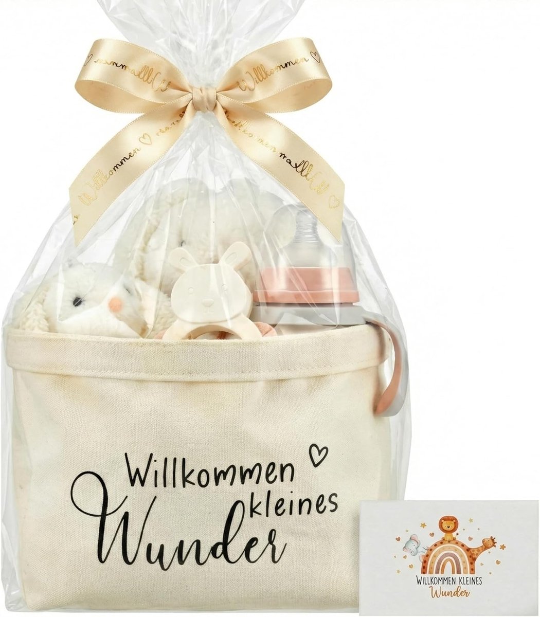 Thijox - Luiertascadeau Set voor Baby - Creatief Luiertaart Cadeau met Wenskaarten en Linten - Perfect voor Geboorte, Doop, Kerst voor Jongens en Meis