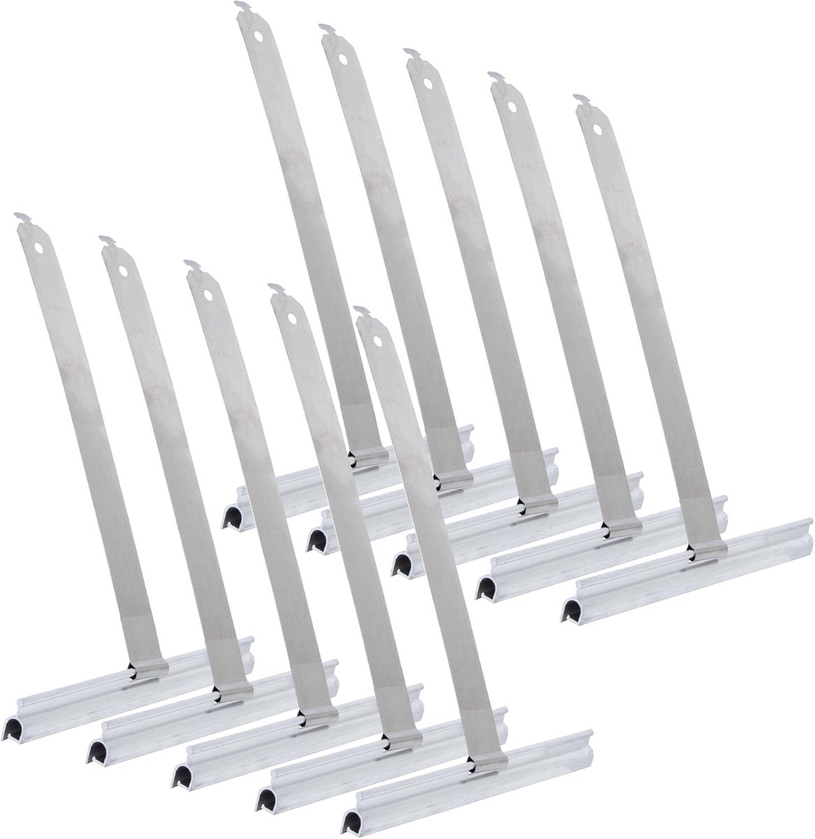 SnelShoppen - 10x Maxi Rolluik Vering - RVS Shutter Suspension Spring - Stabiele Aluminium Bevestiging - Voor Rolluiken en Shutters