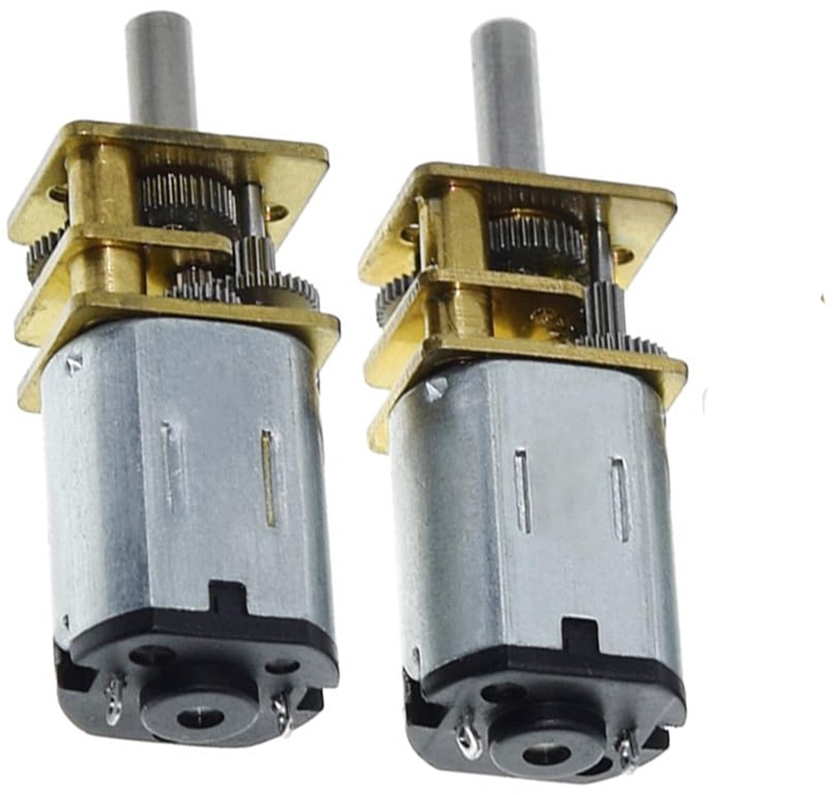 SnelShoppen - 2pcs N20 Gear Motor 12V 1000rpm DC Motor Mini Motor voor Intelligent Auto, Hoge Koppel, Laag Toerental, Lichtgewicht, Duurzaam, Vervangm