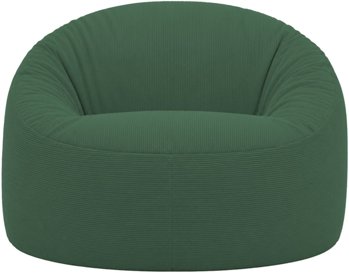 Bananair - Zitzak afneembare hoes - ribfluweel - Groen - 100 cm