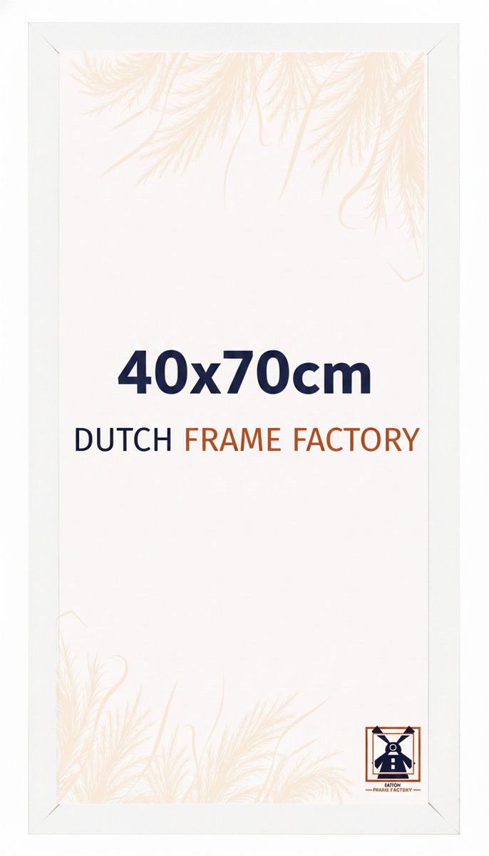 Fotolijst 40x70 cm - MDF - Wit Mat - Benno