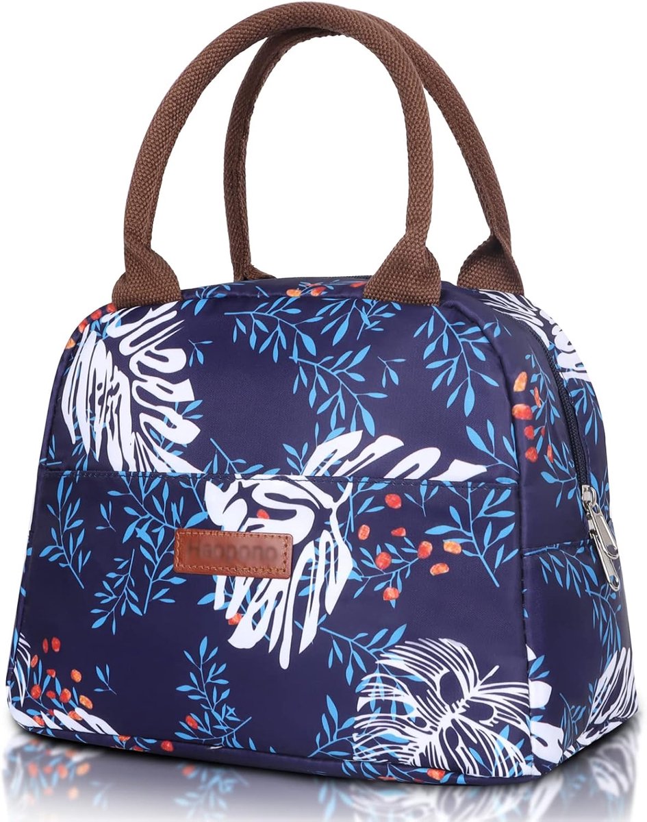 SnelShoppen - Isolerende Lunchtas voor Vrouwen met Voorvak - Draagbare Lekvrije Lunchbag voor Mannen, Meisjes, Volwassenen - Ideaal voor Werk, School,