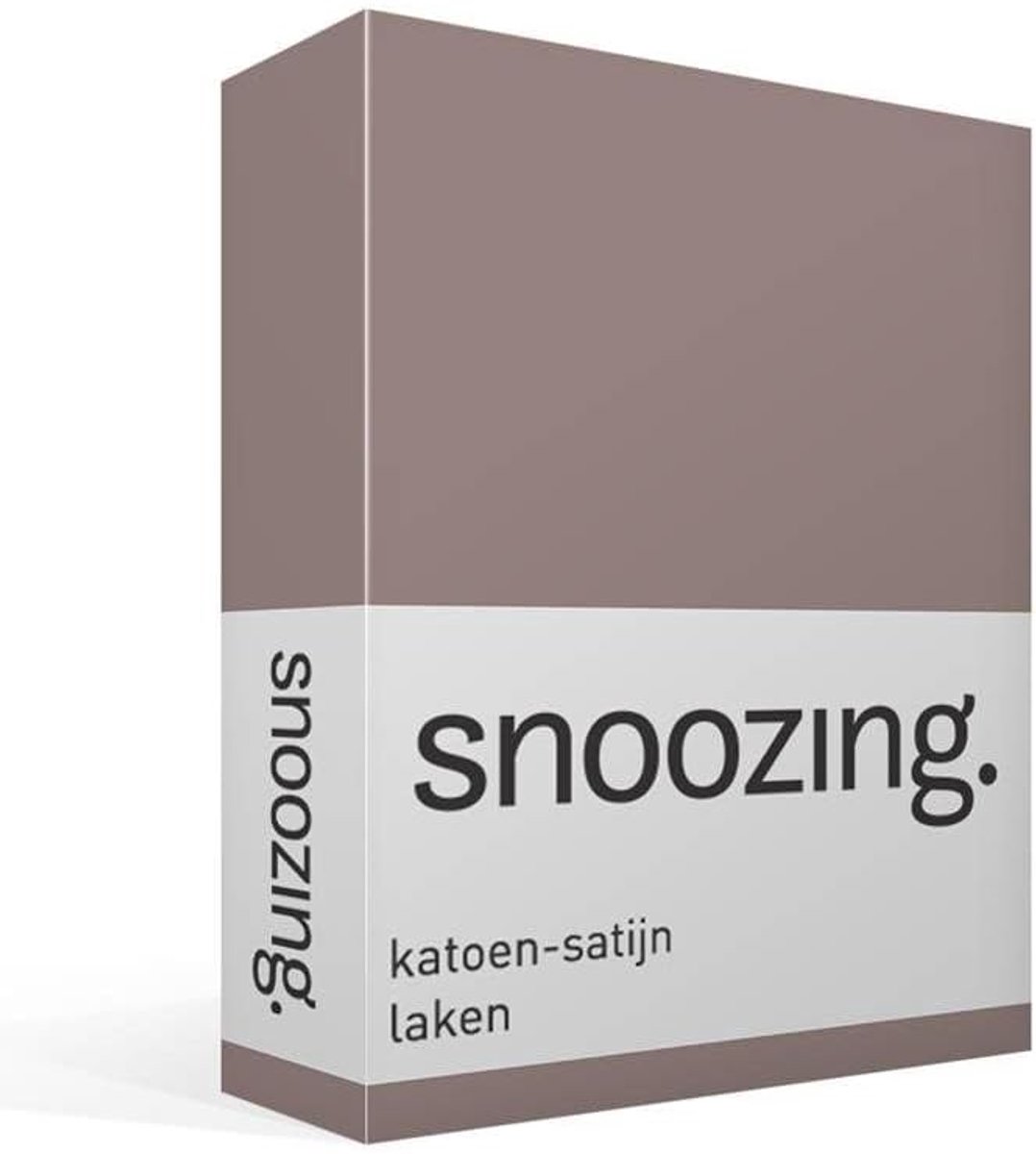 SnelShoppen - Luxe Katoen-Satijn Hoeslaken 240x260 cm - Taupe - Ideaal als Matrasbeschermer - Perfect voor Woldekens en Comfortabel Slapen