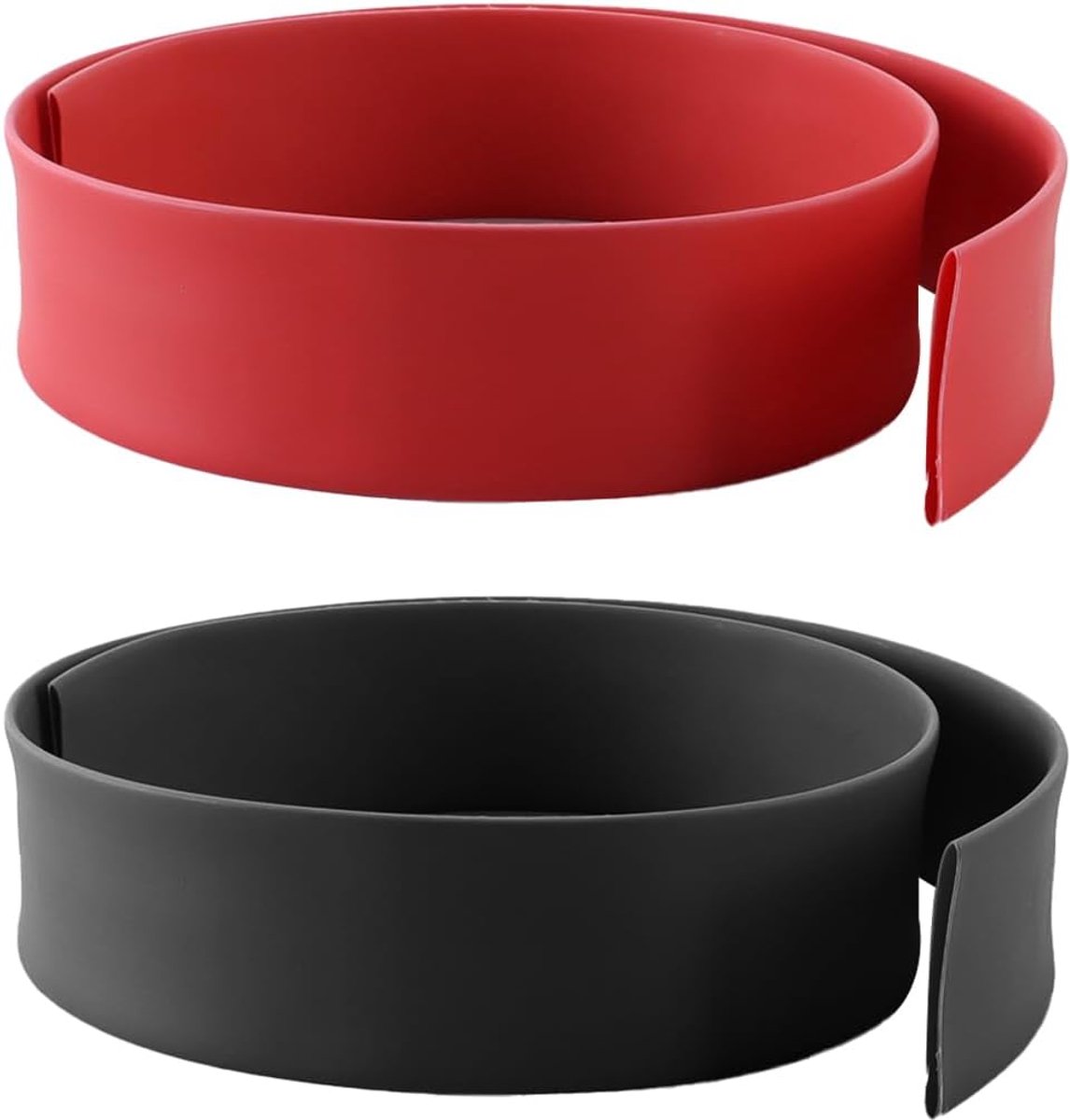 SnelShoppen - Waterproof 3:1 Krimpkous - 25.4 mm Dubbelwandig met Lijm - 2 Meter (1m Rood + 1m Zwart) - Slijtvast en Waterdicht Voor Elektrische Verbi