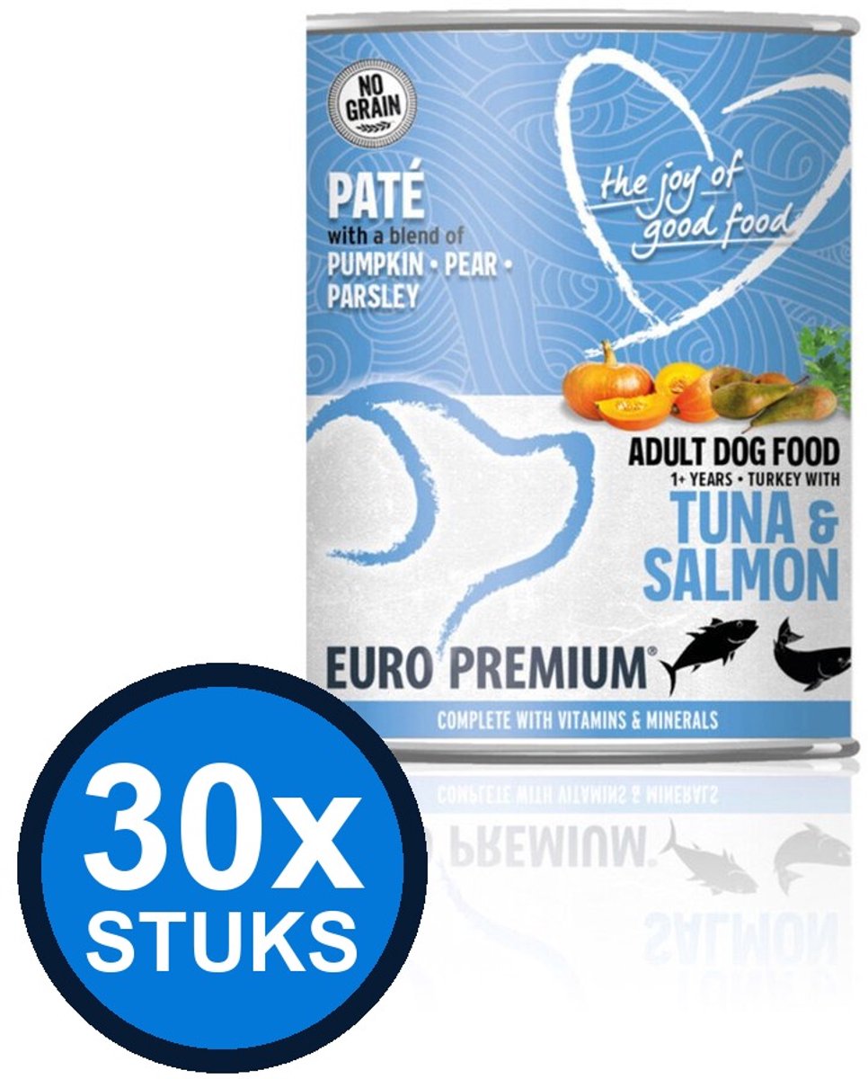 Euro Premium Euro-Premium - Pate Adult Tuna & salmon - Hondenvoer Natvoer - 400 g