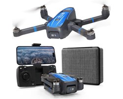 SnelShoppen - Toladrone TL16 Drone met 4K HD Camera, Vouwbare Drone met Borstelloze Motor, Geschikt voor Beginners en Volwassenen, Blauwe Drones voor