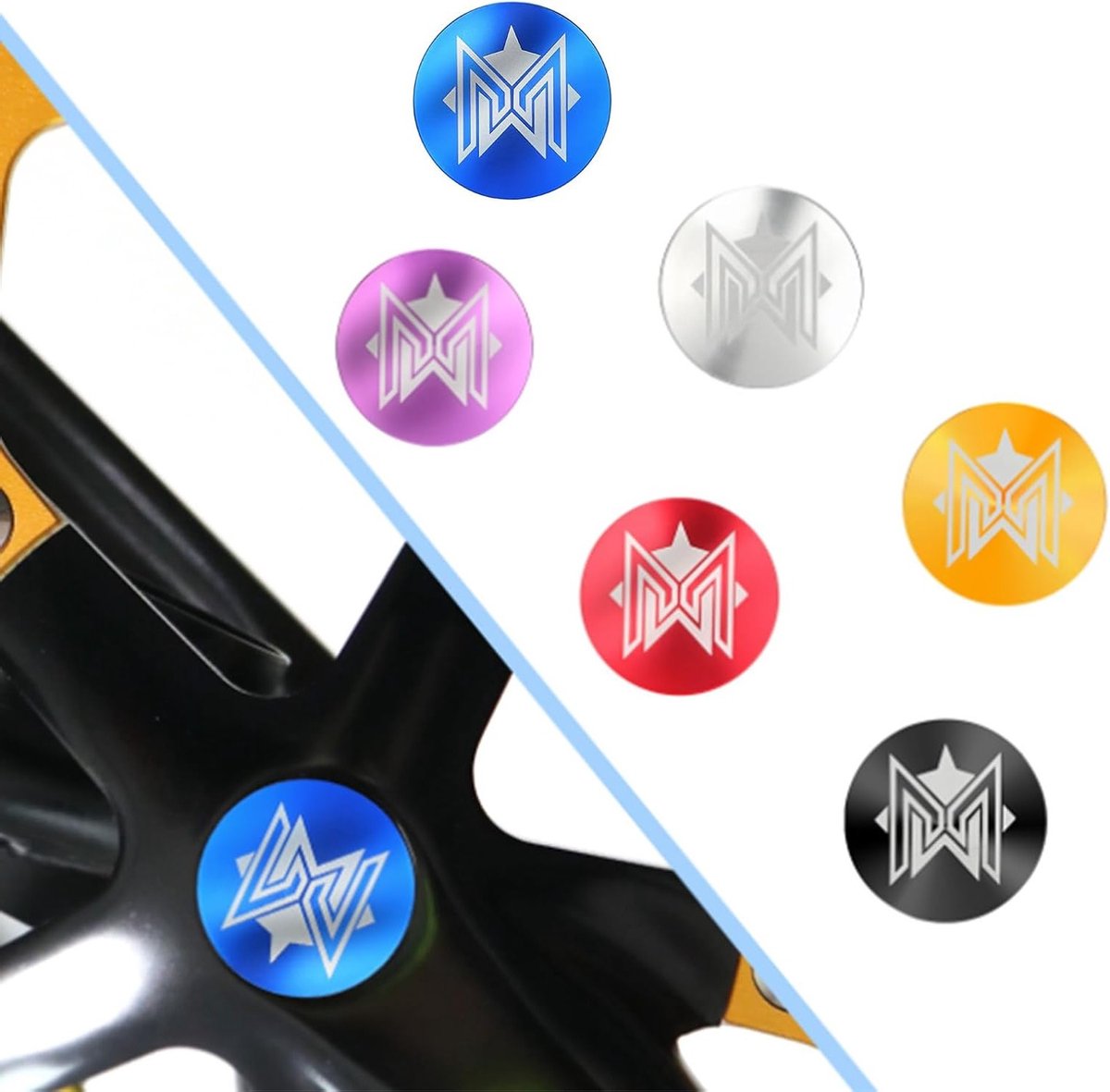 Crank Covers - Fietsonderdelen - Fietsen Beschermen - Aluminium Legering - 25.8 mm - Zwart