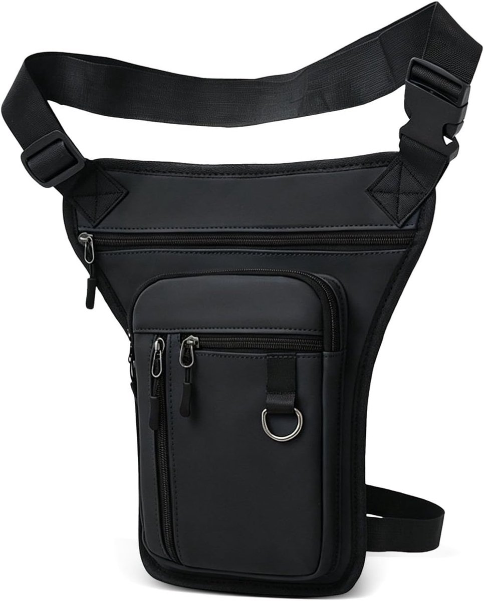 SnelShoppen - Motorcycle Leg Bag, Waterdichte Heuptas voor Mannen en Vrouwen, Verstelbare Been Tas met Meerdere Vakjes voor Camping, Hiking, Fietsen e