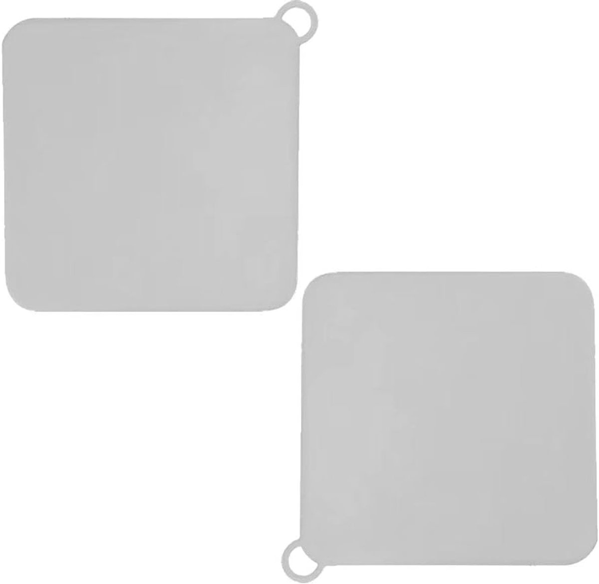 SnelShoppen - Douche en Badvloer Mat Set - 2 Stuks Silicone Afvoerstopper, Universele Badstopper, Vierkante Anti-Geuroverdekking, Waterdicht, Duurzaam