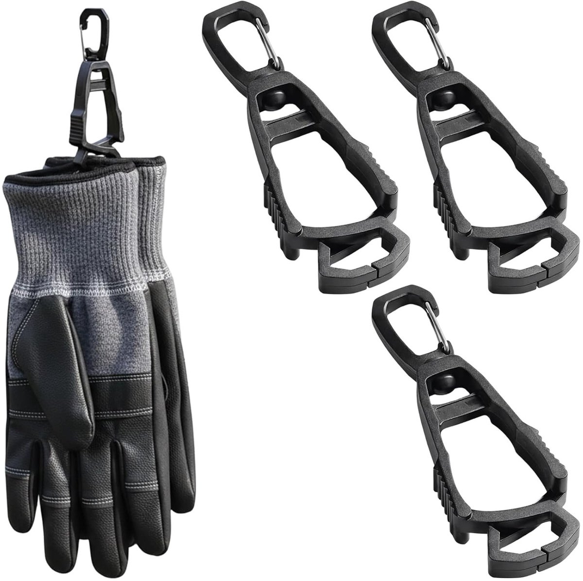 360° Draaibare Handschoenhouder - Verliespreventie, Multifunctionele Plank voor Handschoenen, Handdoeken en Hoeden (Zwart)