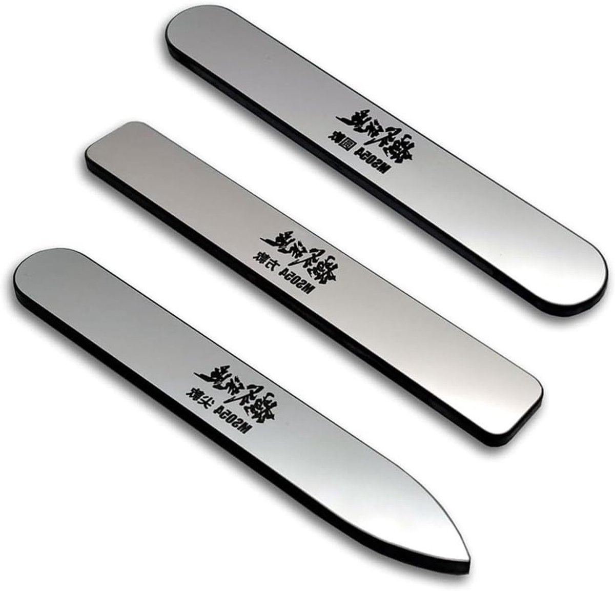 Set van 3 precisievijlen voor glaspolijsten - Slijpgereedschap voor ultieme afwerking en nauwkeurigheid