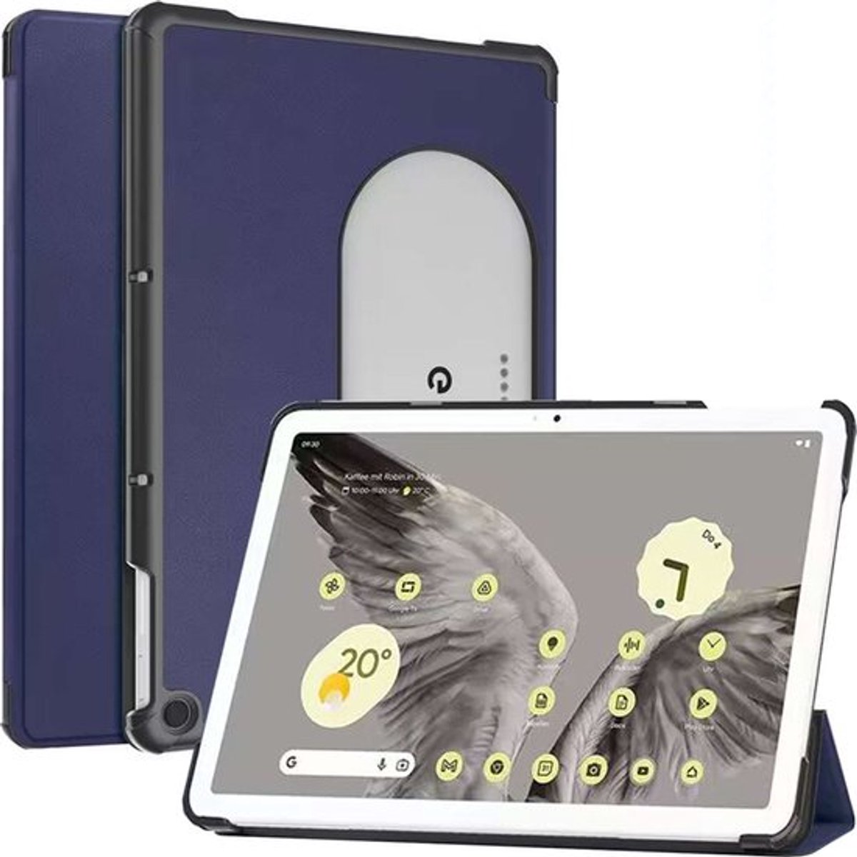 ebestStar - Hoes geschikt voor Google Pixel Tablet, Slanke Design PU Lederen Etui, Automatische Slaap/Wake, SmartCase hoesje, Donkerblauw