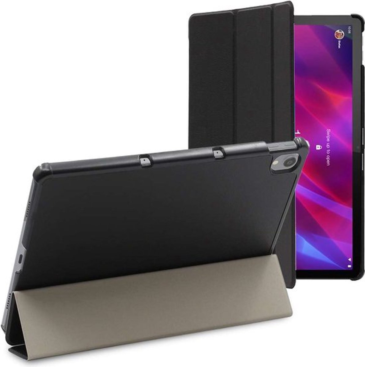ebestStar - Hoes geschikt voor Lenovo Tab P11, P11 Plus, Slanke Design PU Lederen Etui, Automatische Slaap/Wake, SmartCase hoesje, Zwart