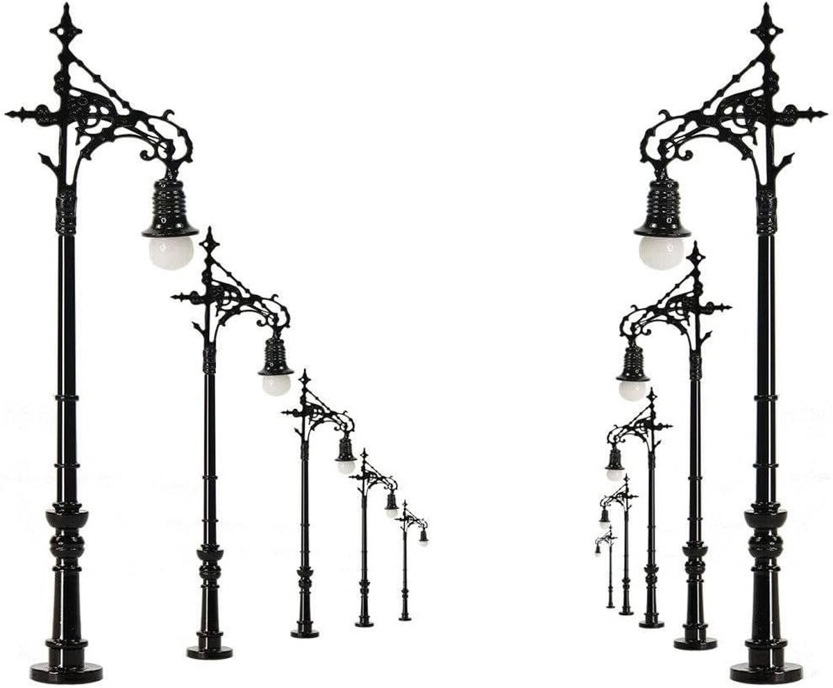 5-delige modelbaan straatverlichting LED 1:160 - 65mm N spoor lampen voor modelbouw en diorama's