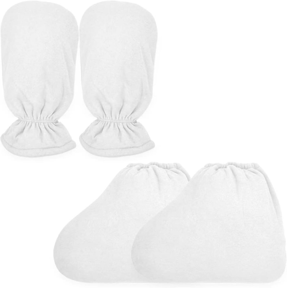 SnelShoppen - Paraffine Was Mitts voor Handen en Voeten, Extra Dikke Paraffine Verwarmde Hand SPA Wanten en Voet Liner voor Warmte Therapie (2 Paar Wi