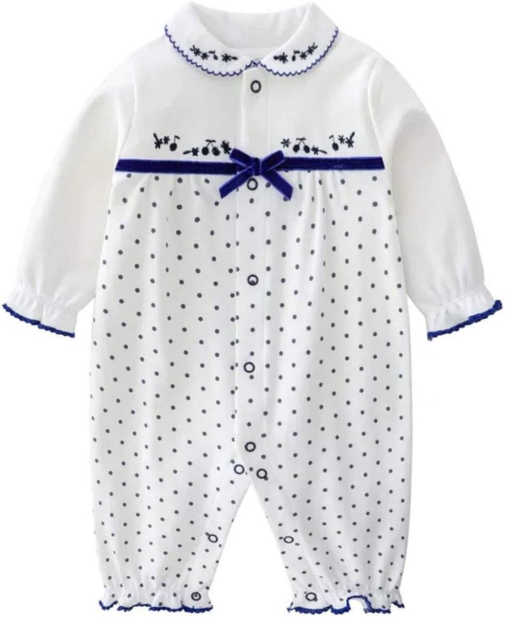 SnelShoppen - Baby Kleding Meisje Lange Mouwen Romper, Schattige Nieuweborn Romper, Cartoon Baby Kleding, Unisex Baby Romper Set, Katoenen Pyjama's vo