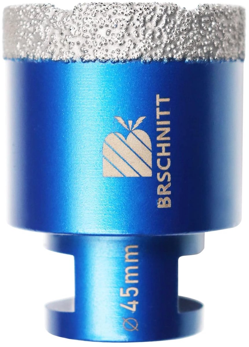 SnelShoppen - Diamond Tile Drill 45 mm - Boren voor Porselein, Graniet, Marmer - M14 Draad, Droog Boren, 1 Stuk, Hoogwaardige Diamantboor