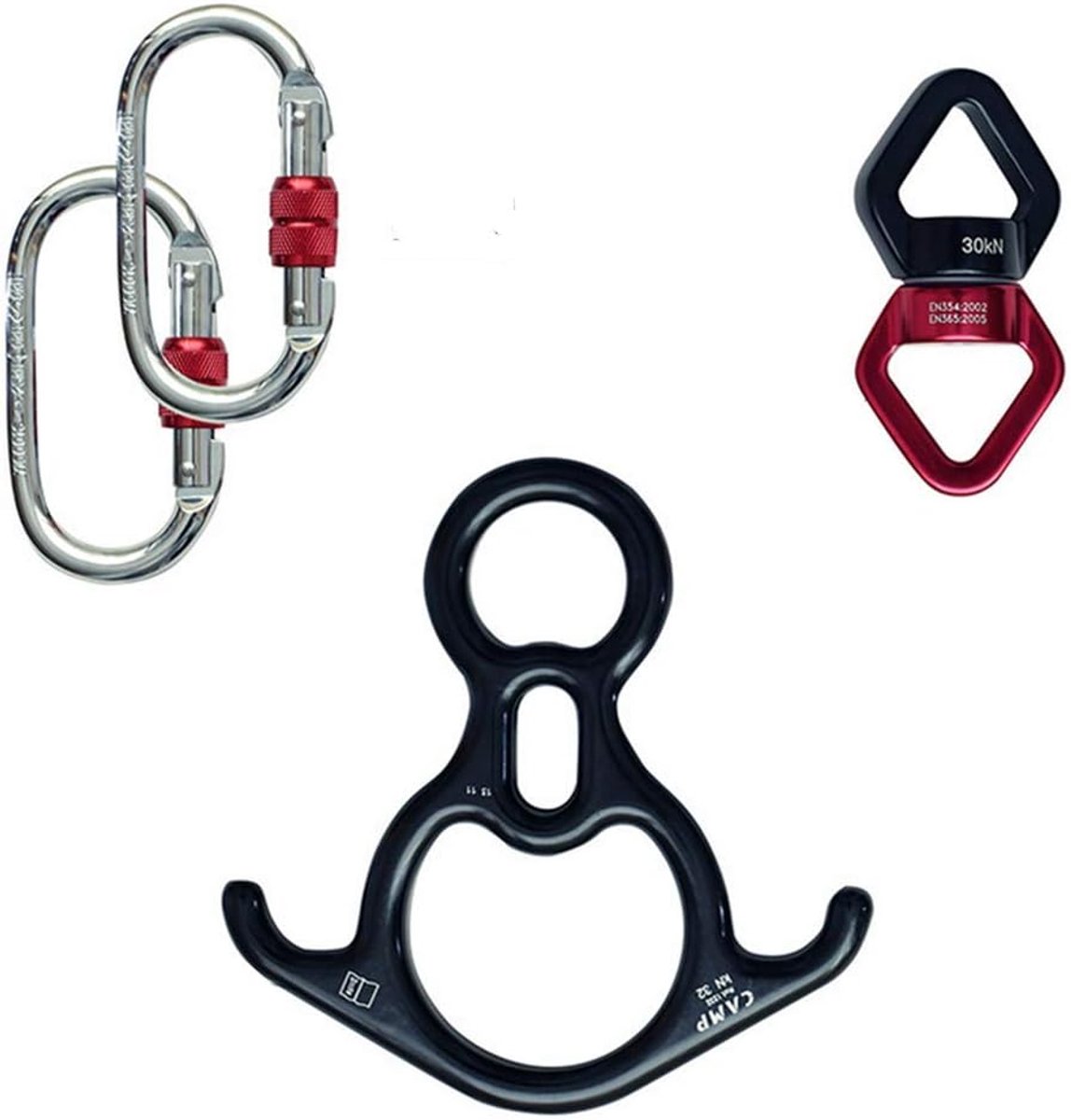 SnelShoppen - Swing Swivel 30KN Pully, Veiligste Accessoires voor Hangende Draaiers, Met Karabijnhaak voor Boomschommels, Kinderschommels, Hammocks en